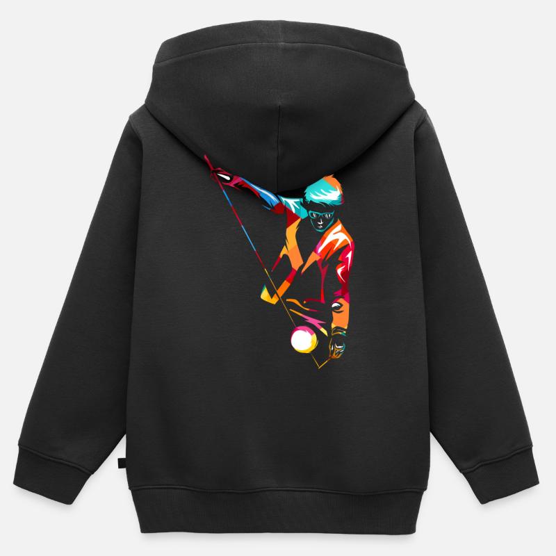 diabolo - Sweat Premium à capuche zippé enfant bio - noir