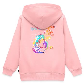 Neurochirurgin Doktor - Kinder Premium Organic Zip Hoodie - Rosa - Hinten - AI Model Kid Female (0cm)