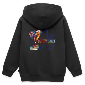 Pathologe Pathologie - Kinder Premium Organic Zip Hoodie - Schwarz - Hinten - AI Model Kid Male (0cm)