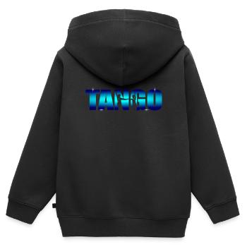 Tango - Sweat Premium à capuche zippé enfant bio - noir - Dos - AI Model Kid Male (0cm)