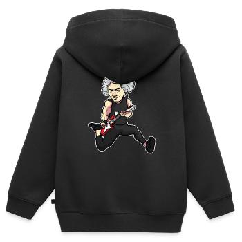 Ludwig van Beethoven - Kinder Premium Organic Zip Hoodie - Schwarz - Hinten - AI Model Kid Male (0cm)