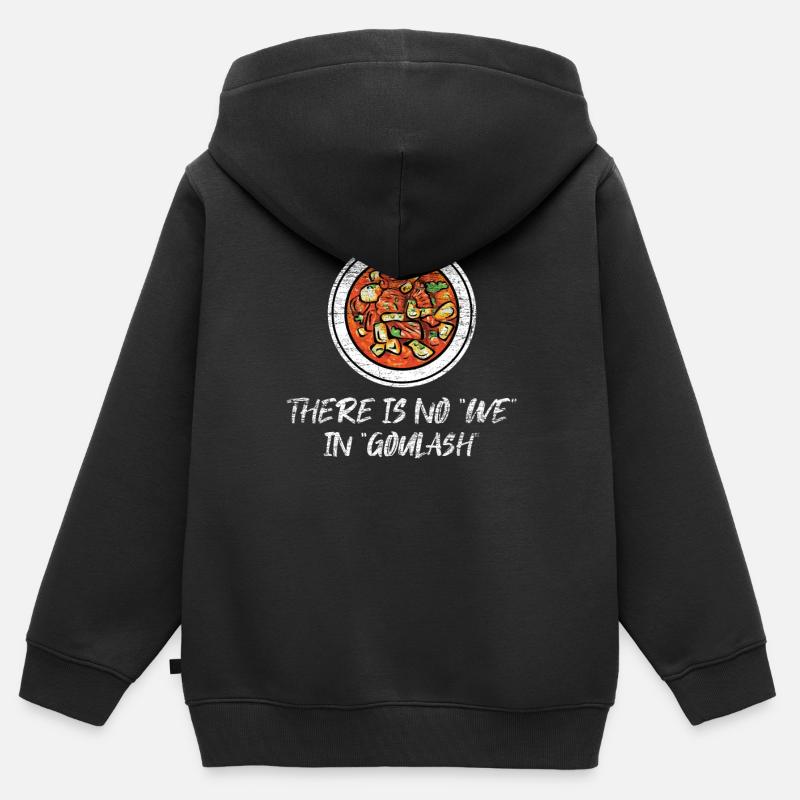 Gulasch Geschenk - Kinder Premium Organic Zip Hoodie - Schwarz