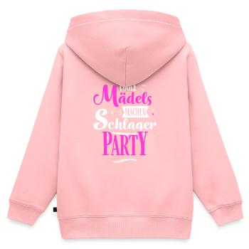 Schlager girls - Kids Premium Organic Zip-up Hoodie - rose - Back - AI Model Kid Female (0cm)