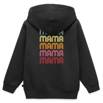 mummy - Kids Premium Organic Zip-up Hoodie - black - Back - AI Model Kid Male (0cm)
