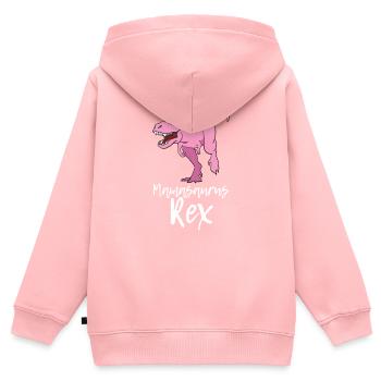 maman - Sweat Premium à capuche zippé enfant bio - rose - Dos - AI Model Kid Female (0cm)