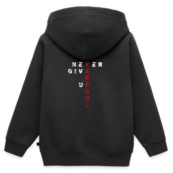 Liverpool - Sweat Premium à capuche zippé enfant bio - noir - Dos - AI Model Kid Male (0cm)