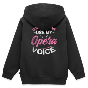 singer - Kids Premium Organic Zip-up Hoodie - black - Back - AI Model Kid Male (0cm)