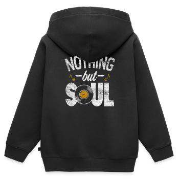 Soul Music - Kids Premium Organic Zip-up Hoodie - black - Back - AI Model Kid Male (0cm)