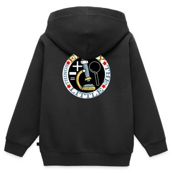 science - Sweat Premium à capuche zippé enfant bio - noir - Dos - AI Model Kid Male (0cm)