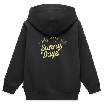 Printemps - Sweat Premium à capuche zippé enfant bio - noir - Dos - AI Model Kid Male (0cm)