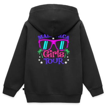 Majorque - Sweat Premium à capuche zippé enfant bio - noir - Dos - AI Model Kid Male (0cm)