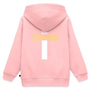 C'est fini - Sweat Premium à capuche zippé enfant bio - rose - Dos - AI Model Kid Female (0cm)