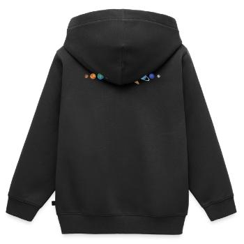 Universe planets - Kids Premium Organic Zip-up Hoodie - black - Back - AI Model Kid Male (0cm)