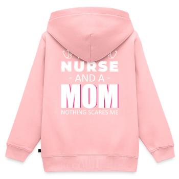 Krankenpfleger Krankenschwester Krankenpflegerin - Kinder Premium Organic Zip Hoodie - Rosa - Hinten - AI Model Kid Female (0cm)