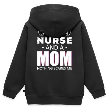 Krankenpfleger Krankenschwester Krankenpflegerin - Kinder Premium Organic Zip Hoodie - Schwarz - Hinten - AI Model Kid Male (0cm)