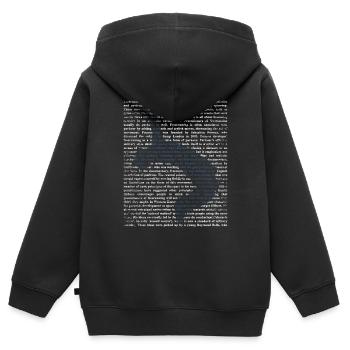 Freerunning Parkour Geschenk - Kinder Premium Organic Zip Hoodie - Schwarz - Hinten - AI Model Kid Male (0cm)