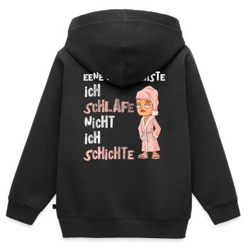 Altenpfleger - Pflege - Kinder Premium Organic Zip Hoodie - Schwarz - Hinten - AI Model Kid Male (0cm)