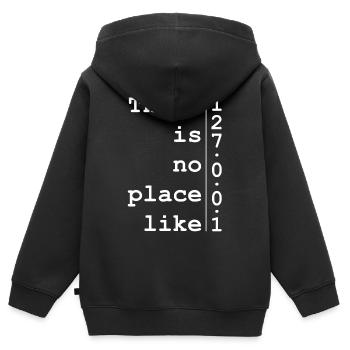 Entwickler Informatiker - Kinder Premium Organic Zip Hoodie - Schwarz - Hinten - AI Model Kid Male (0cm)