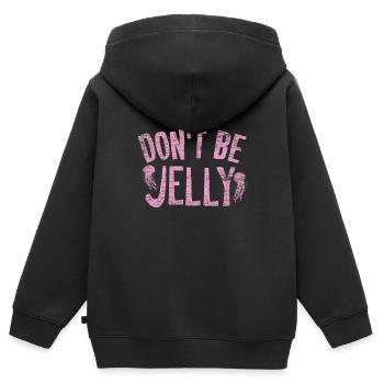 Eifersüchtig Qualle - Kinder Premium Organic Zip Hoodie - Schwarz - Hinten - AI Model Kid Male (0cm)