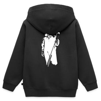 Crime scene cleaner - Kids Premium Organic Zip-up Hoodie - black - Back - AI Model Kid Male (0cm)