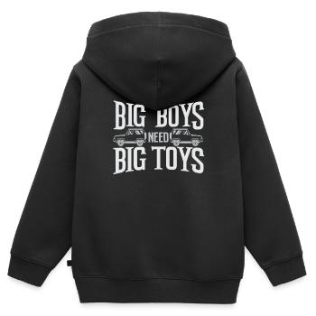 Véhicule tout terrain - Sweat Premium à capuche zippé enfant bio - noir - Dos - AI Model Kid Male (0cm)