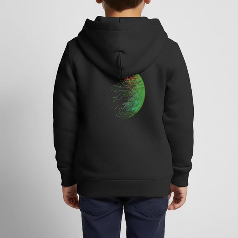 Binär Code Programmierer Computer Nerd Geschenk Kinder Premium Organic Zip Hoodie