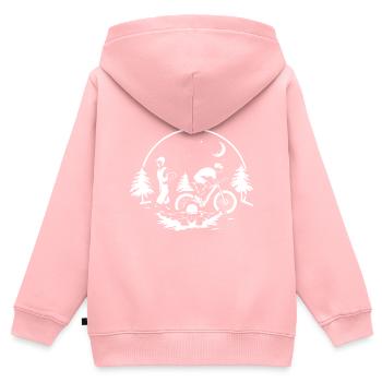 Triathlon Sport - Sweat Premium à capuche zippé enfant bio - rose - Dos - AI Model Kid Female (0cm)