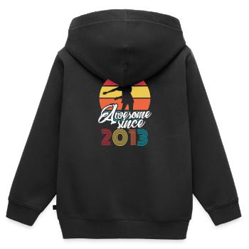 2013 Floss Dance - Kinder Premium Organic Zip Hoodie - Schwarz - Hinten - AI Model Kid Male (0cm)