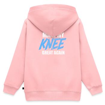 Cadeau de chirurgie de blessure de chirurgie de genou op - Sweat Premium à capuche zippé enfant bio - rose - Dos - AI Model Kid Female (0cm)