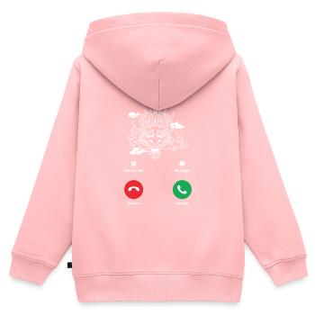 Dragon - Kids Premium Organic Zip-up Hoodie - rose - Back - AI Model Kid Female (0cm)