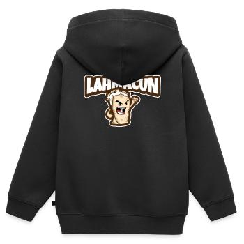 Lahmacun Döner Kebab Grill Dönerspieß Kebap Dürüm - Kinder Premium Organic Zip Hoodie - Schwarz - Hinten - AI Model Kid Male (0cm)