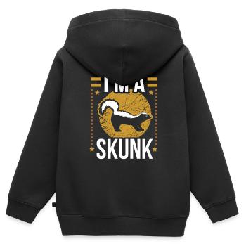 Skunk - Kids Premium Organic Zip-up Hoodie - black - Back - AI Model Kid Male (0cm)