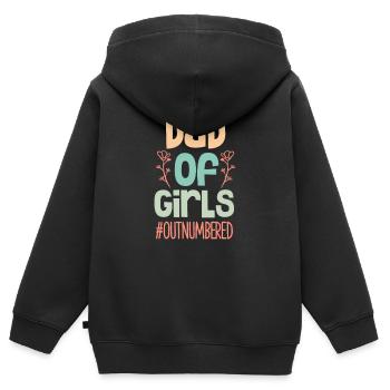 father daughter - Kids Premium Organic Zip-up Hoodie - black - Back - AI Model Kid Male (0cm)