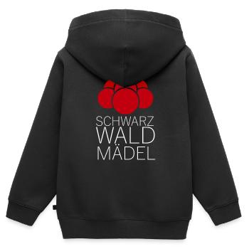 schwarzwaldmädel schwarzwald schwarzwaldmarie - Kinder Premium Organic Zip Hoodie - Schwarz - Hinten - AI Model Kid Male (0cm)