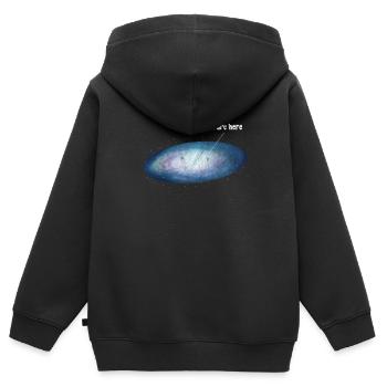 Astronomie - Kinder Premium Organic Zip Hoodie - Schwarz - Hinten - AI Model Kid Male (0cm)