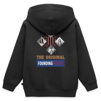 Columbus day, Columbus day indigenous, Columbus - Kinder Premium Organic Zip Hoodie - Schwarz - Hinten - AI Model Kid Male (0cm)