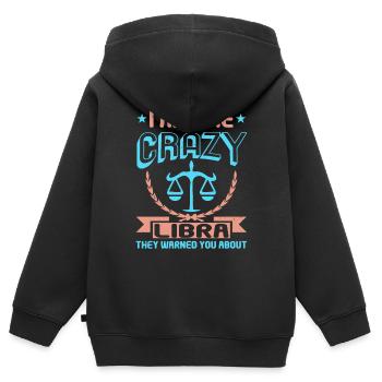 Libra zodiac sign - Kids Premium Organic Zip-up Hoodie - black - Back - AI Model Kid Male (0cm)