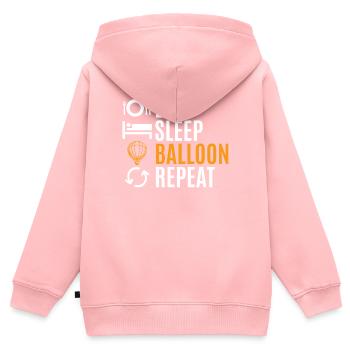 Balloon - Kids Premium Organic Zip-up Hoodie - rose - Back - AI Model Kid Female (0cm)
