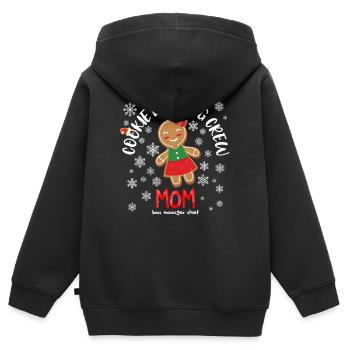 Cookie Baking Team Christmas Gift Idea - Kids Premium Organic Zip-up Hoodie - black - Back - AI Model Kid Male (0cm)