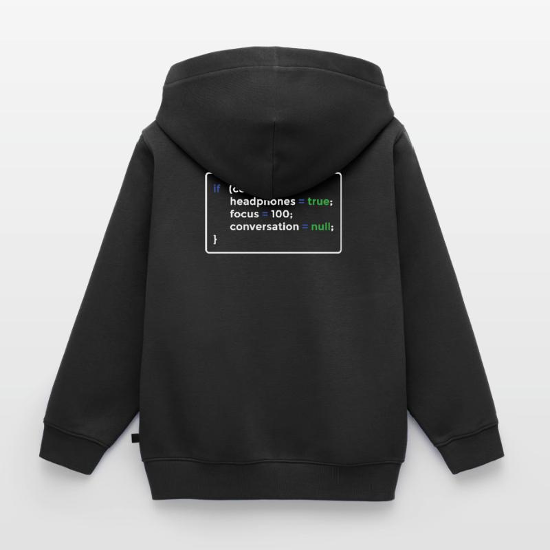 Programmierer Programmieren Kinder Premium Organic Zip Hoodie