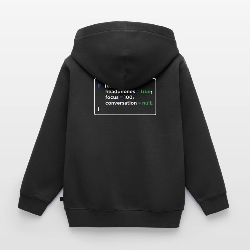 Programmierer Programmieren Kinder Premium Organic Zip Hoodie