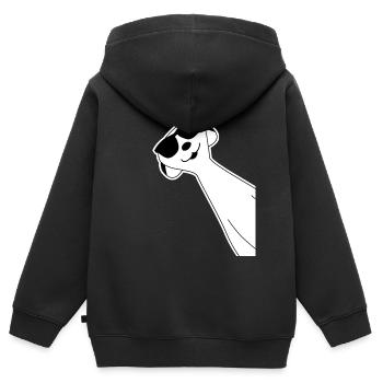 Meerkat funny with sunglasses - Kids Premium Organic Zip-up Hoodie - black - Back - AI Model Kid Male (0cm)