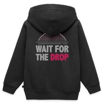Achterbahn, Achterbahn G Kräfte, Achterbahn Park - Kinder Premium Organic Zip Hoodie - Schwarz - Hinten - AI Model Kid Male (0cm)