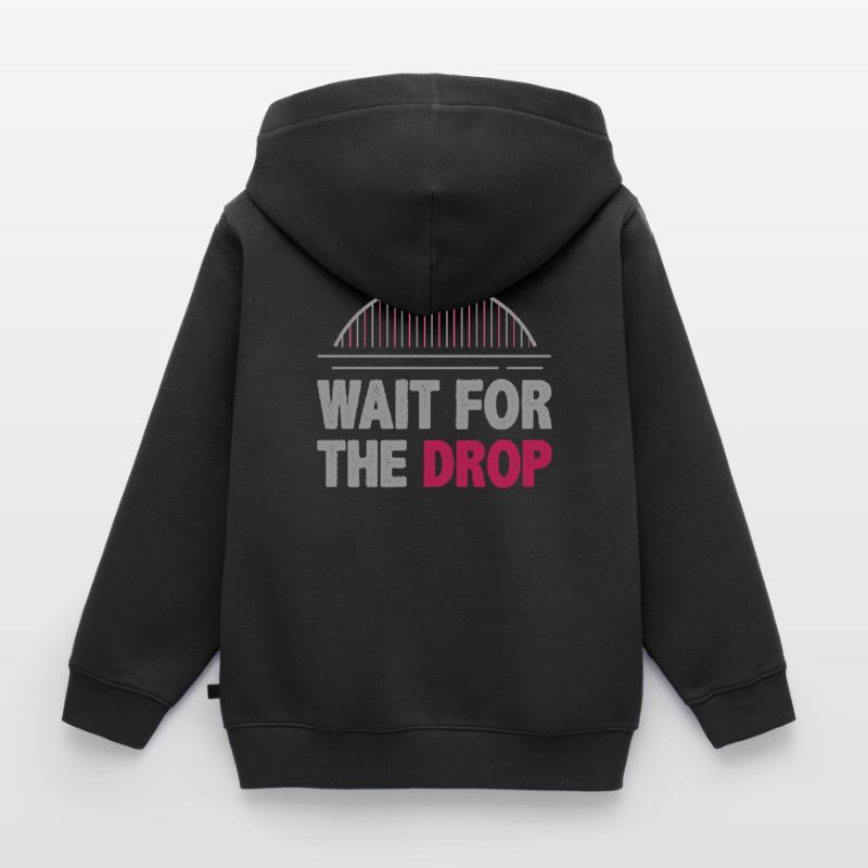 Roller coaster, roller coaster G forces, roller coaster park Kids Premium Organic Zip-up Hoodie