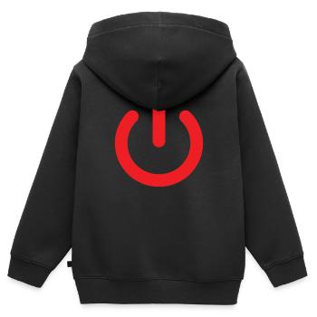 Programmierer - Kinder Premium Organic Zip Hoodie - Schwarz - Hinten - AI Model Kid Male (0cm)
