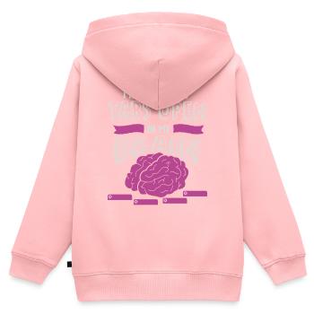 adhd, adhd Brain tabs open, Attention, - Kids Premium Organic Zip-up Hoodie - rose - Back - AI Model Kid Female (0cm)