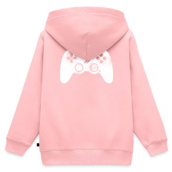 Controller Gamer Gamer Video Game Video Game VG - Kids Premium Organic Zip-up Hoodie - rose - Back - AI Model Kid Female (0cm)
