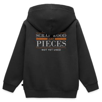 Schreiner, Schreiner Tischler, Schnitzerei, - Kinder Premium Organic Zip Hoodie - Schwarz - Hinten - AI Model Kid Male (0cm)