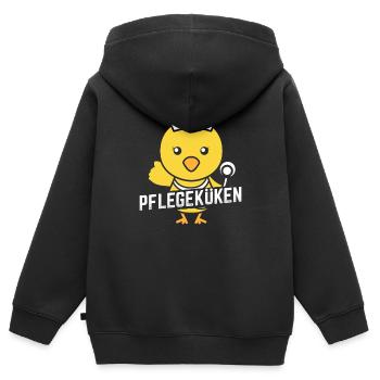 Krankenpfleger Krankenschwester - Kinder Premium Organic Zip Hoodie - Schwarz - Hinten - AI Model Kid Male (0cm)
