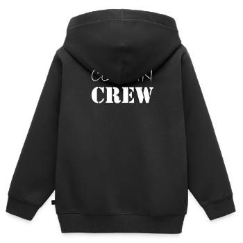 Cousin Crew - Kids Premium Organic Zip-up Hoodie - black - Back - AI Model Kid Male (0cm)